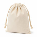 Sacchetto con coulisse 30 x 40 cm in cotone beige per organizzazione stile semplice