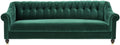 Sofa, Casa Padrino, 81,5 cm, Zielony/Brązowy/Złoty