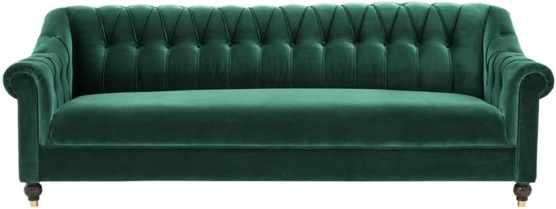 Sofa, Casa Padrino, 81,5 cm, Zielony/Brązowy/Złoty