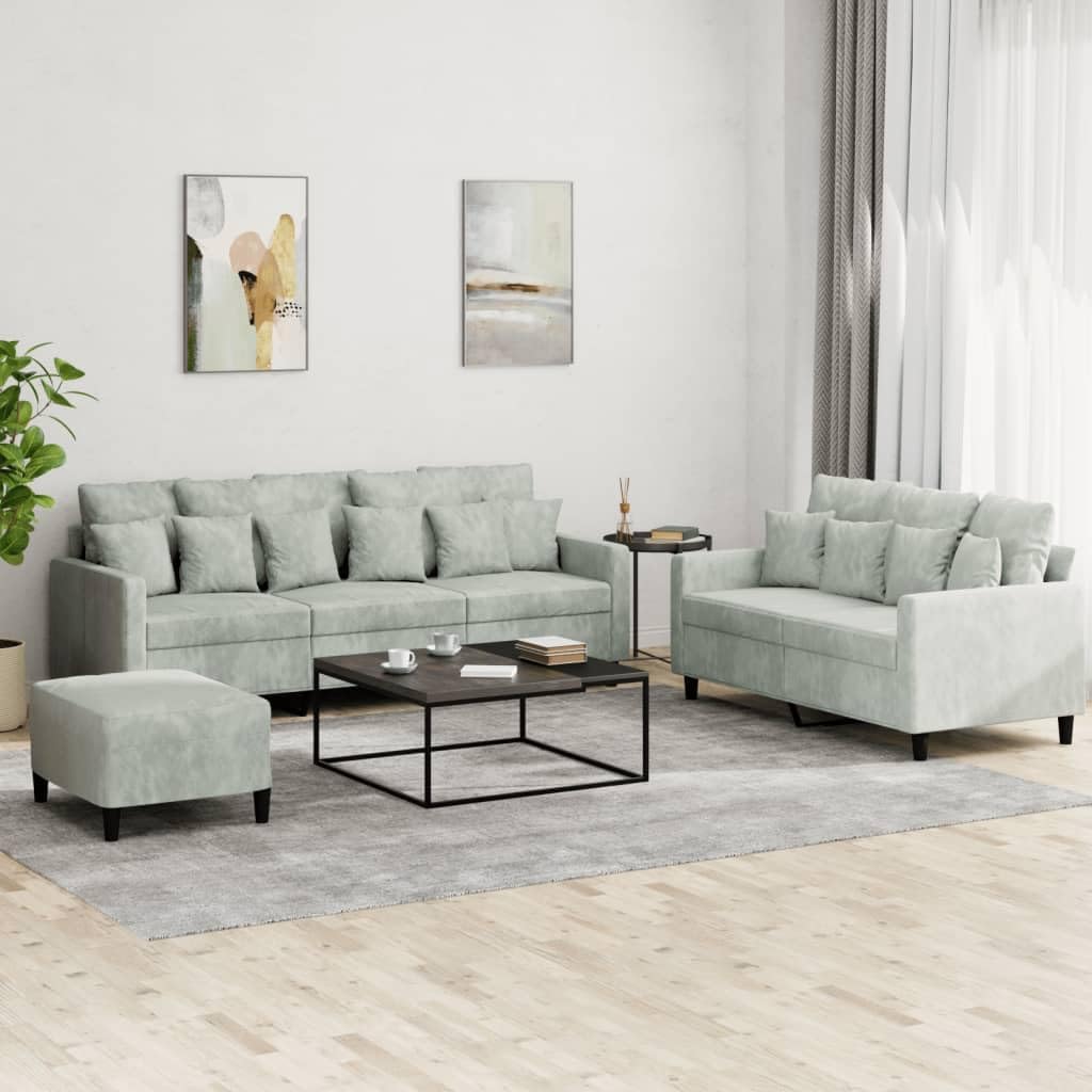 Sofa, Tonture, Szary, aksamit, 2-osobowa