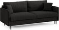 Sofa, LIKMA, 209x93x92 cm, Czarny, funkcja spania