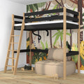 N-wood, Łóżeczka, N03, 90x200 cm, 200 kg, Czarny, składana konstrukcja