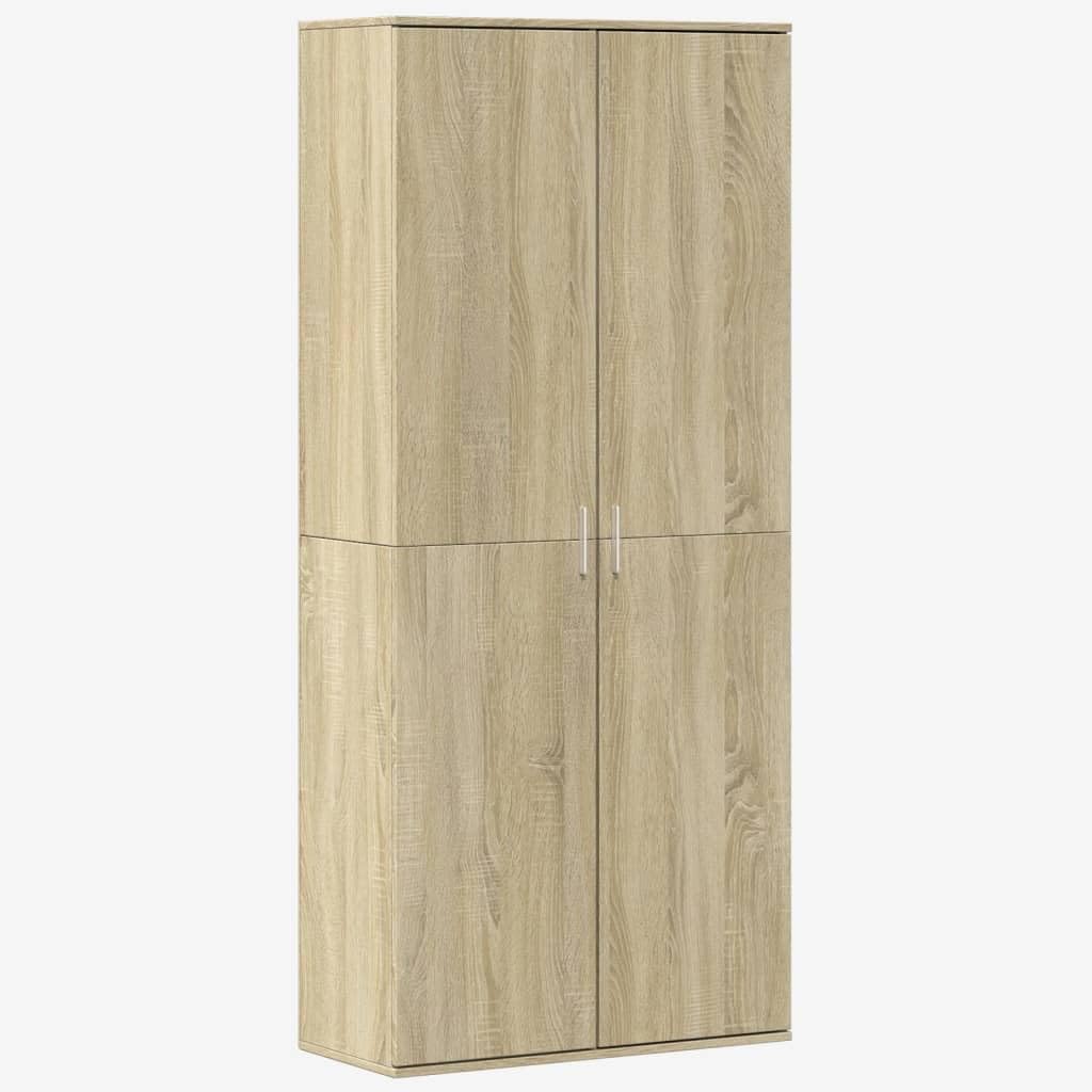 FWIKDUN, Wysokie komody, 80 x 35 x 180 cm, Brązowy, materiał drewnopochodny