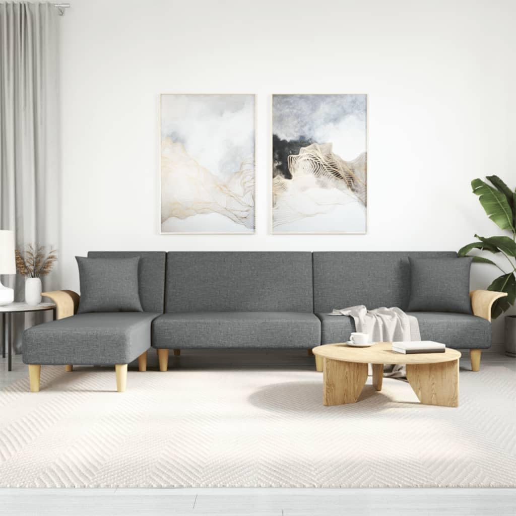 Sofa, Keeushr, 279 x 140 x 70 cm, Szary, funkcja spania, modułowa konstrukcja