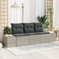 Sofa, Bucmath, 62 x 55 x 69 cm, Szary, stal malowana proszkowo, modułowa konstrukcja, odporność na warunki atmosferyczne, ochrona UV