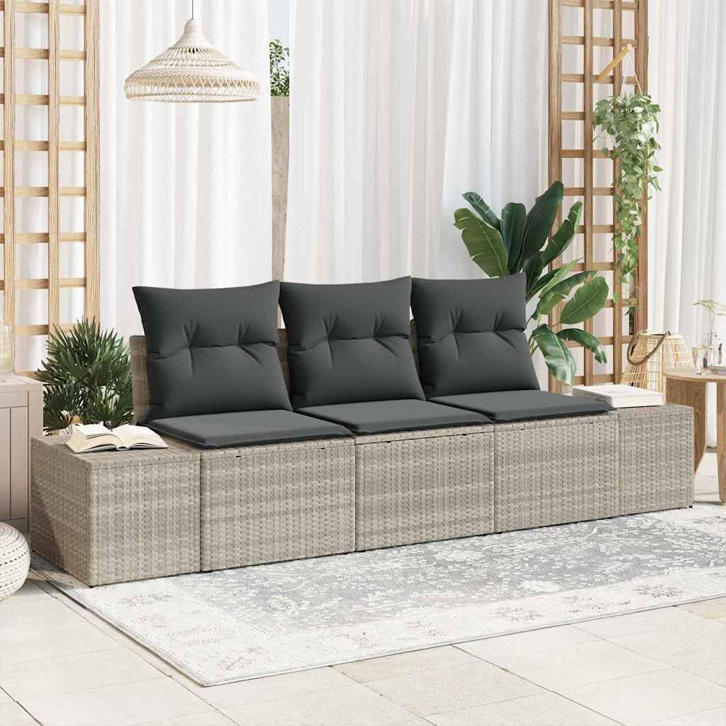 Sofa, Bucmath, 62 x 55 x 69 cm, Szary, stal malowana proszkowo, modułowa konstrukcja, odporność na warunki atmosferyczne, ochrona UV
