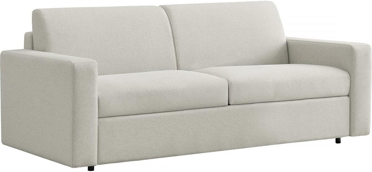 Sofa rozkładana, Habitat et Jardin, 140 cm, Beżowy, metal, 3-osobowa