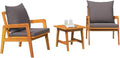 Meble bistro, vidaXL, 59,5 x 65 x 72 cm, Brązowy, lite drewno
