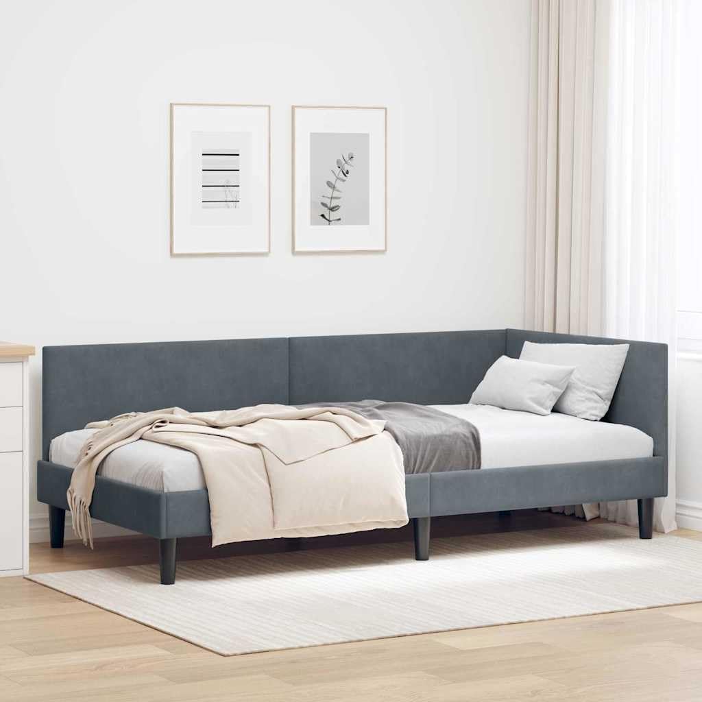 Sofa, Tonture, 90 x 190 cm, 2 W, Szary, materiał drewnopochodny, 2 w 1