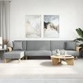 Keeushr, Sofa, 279 x 140 x 70 cm, Szary, funkcja spania, modułowa konstrukcja