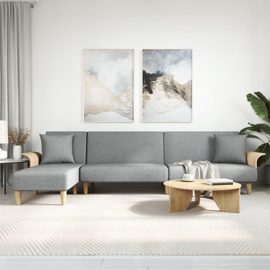 Keeushr, Sofa, 279 x 140 x 70 cm, Szary, funkcja spania, modułowa konstrukcja