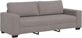 vidaXL, Sofa, 180 cm, Szary, metal, 3-osobowa