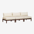 Sofa, SKLUM, 80 cm, Biały/Beżowy, modułowa konstrukcja