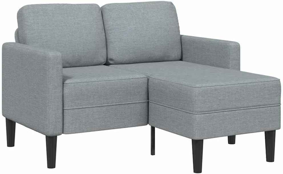 RMIHSJG, Sofa, 125 cm, Szary, metal, 2-osobowy