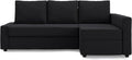 Narzuty na sofy, MASTERS OF COVERS, 230 cm, Czarny