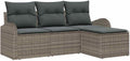 Sofa, vidaXL, 55 x 55 x 37 cm, Szary, lite drewno, modułowa konstrukcja, ochrona UV