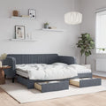 Sofa, Tonture, 90 x 190 cm, 2 W, Szary, lite drewno, funkcja spania, 2 w 1