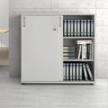 Weber Büro, Kredens, 3OH, 1,2 m, Szary, metal