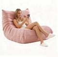 Sofa, DAHUEN, 99 x 33 x 33 cm, Różowy, aksamit