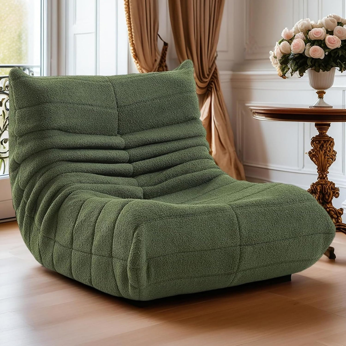 Fucxeoy, Sofa, 70 x 93 x 80 cm, Zielony/Brązowy