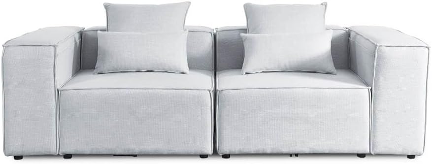 Home Deluxe, Sofa, 238 cm, Szary, modułowa konstrukcja