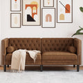 FWIKDUN, Fotel, 174 x 74,5 x 70,5 cm, Szary, lite drewno, 2-osobowa