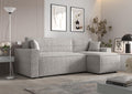 Sofa narożna, 3E 3xE living.com, 252 cm, Szary, 2-osobowa
