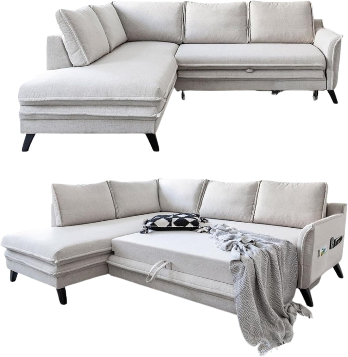 MIUFORM, Sofa, 67 cm, Beżowy, pilot zdalnego sterowania