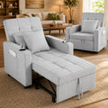 Sofa, Makika, 3 W, 150 kg, 90 x 75 x 95 cm, Szary, funkcja spania, regulowane oparcie, 3 w 1