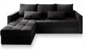 Sofa rozkładana, Masseno, 130x200 cm, Szary, płyta wiórowa, funkcja spania, miejsce do przechowywania