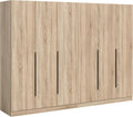 Szafa do sypialni, xonox.home, 240 x 180 x 52 cm, Brązowy