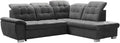 DomiMeble, Sofa narożna, 258 x 212 x 108 cm, Szary, aksamit, funkcja spania