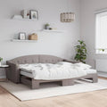 Sofa, FWIKDUN, 90 x 200 cm, 2 W, Szary/Biały, metal, 2 w 1