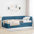 Sofa, RMIHSJG, 90 x 200 cm, Niebieski, aksamit