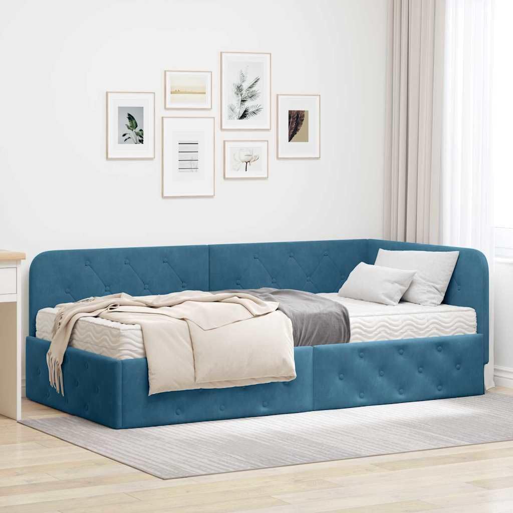 Sofa, RMIHSJG, 90 x 200 cm, Niebieski, aksamit