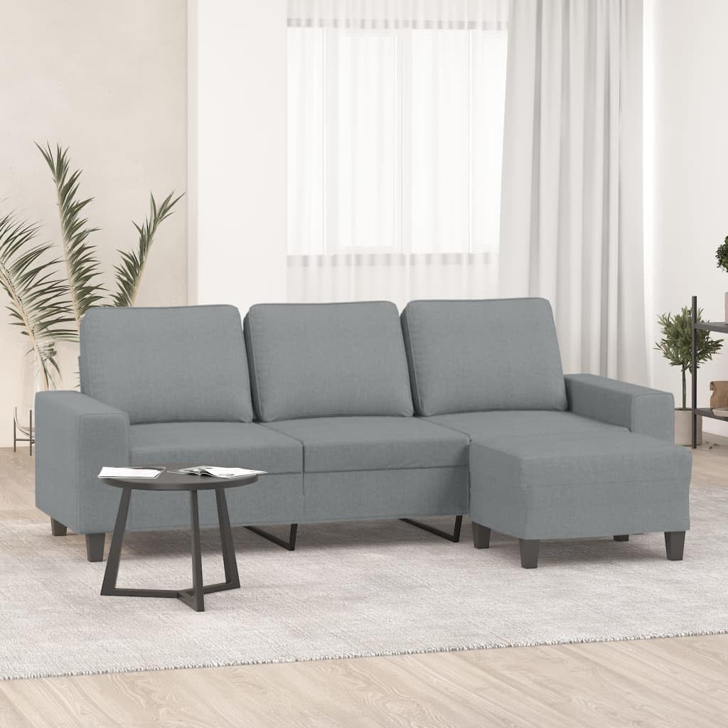 Tonture, Sofa, 180 cm, Szary, metal, 3-osobowa