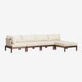 Sofa, SKLUM, Biały/Beżowy, modułowa konstrukcja