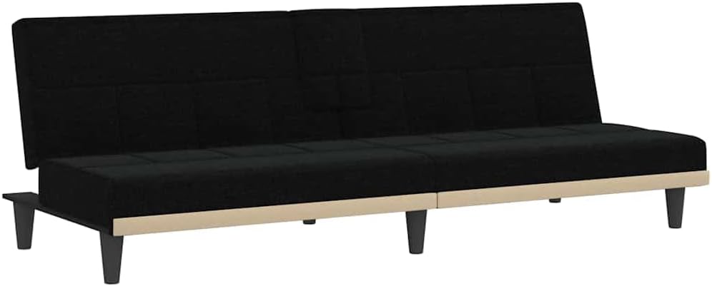 Sofa, pokgdf, 200 x 89 x 70 cm, 5 V, Czarny, regulowane oparcie, składana konstrukcja, USB