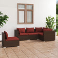 Homgoday, Sofa, 70 x 63 x 3 cm, Brązowy/Czerwony, stal malowana proszkowo, modułowa konstrukcja