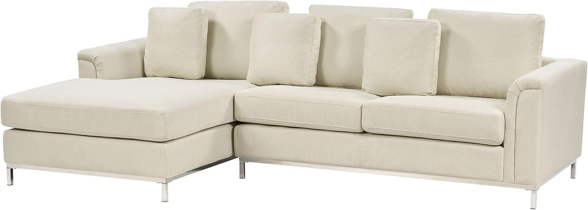 Sofa, Beliani, 230x67 cm, Beżowy, metal