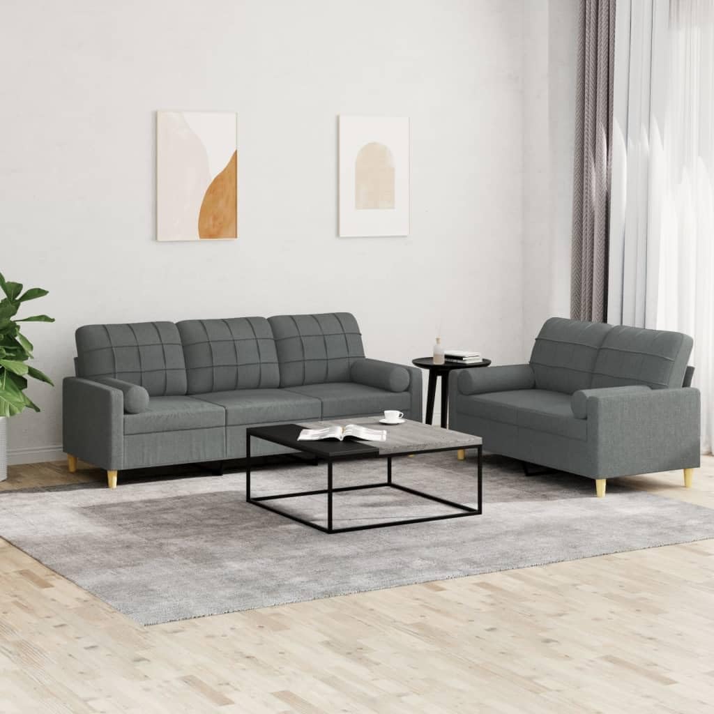 Sofa, Keeushr, 138 x 77 x 80 cm, Szary, metal, 2-osobowa
