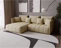 Sofa rozkładana, KP-Meble, 245 x 180 cm, Beżowy, funkcja spania