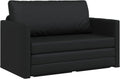Sofa, vidaXL, 124 x 71 x 78 cm, Czarny, aksamit, 2 w 1