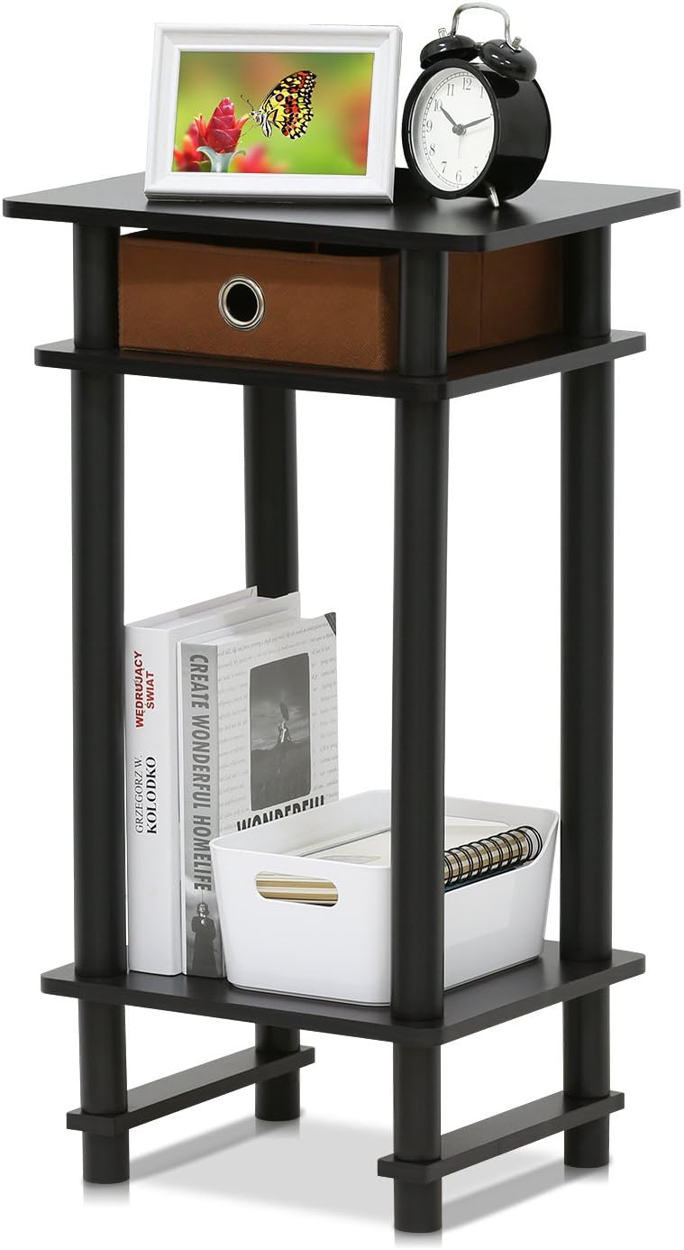 Furinno, Stoliki podręczne, 7 kg, Brązowy, MDF