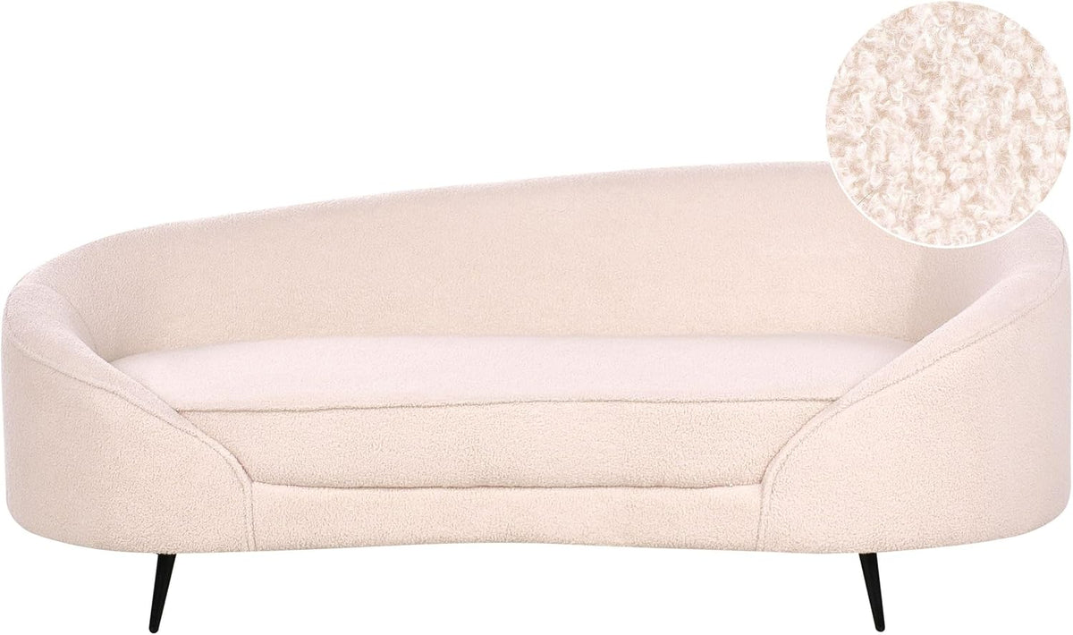 Sofa, Beliani, 154x62 cm, Czarny, metal, 3-osobowa
