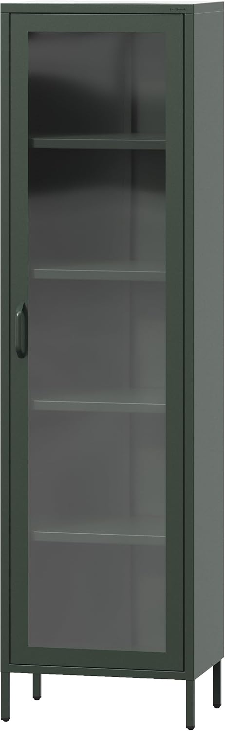 Witryny szklane, Jan Nowak, 50 x 180 x 35 cm, Czarny/Szary, metal