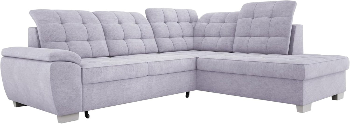 Sofa, DomiMeble, 186x125 cm, Szary, funkcja spania