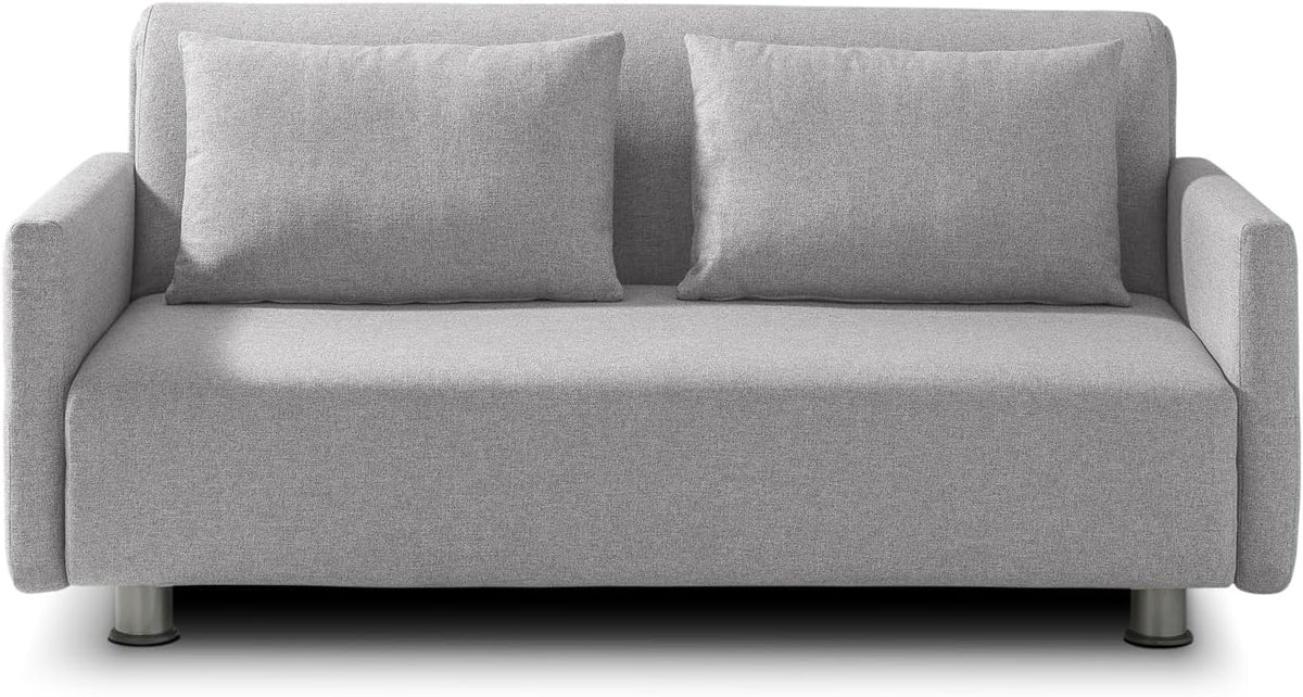 Sofa rozkładana, EVERGREENWEB MATERASSI & BEDS, 140 x 190 cm, Szary, 2-osobowa
