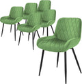 Krzesło do jadalni, ML DESIGN modern living, 54 x 60 x 84 cm, Zielony, stal malowana proszkowo