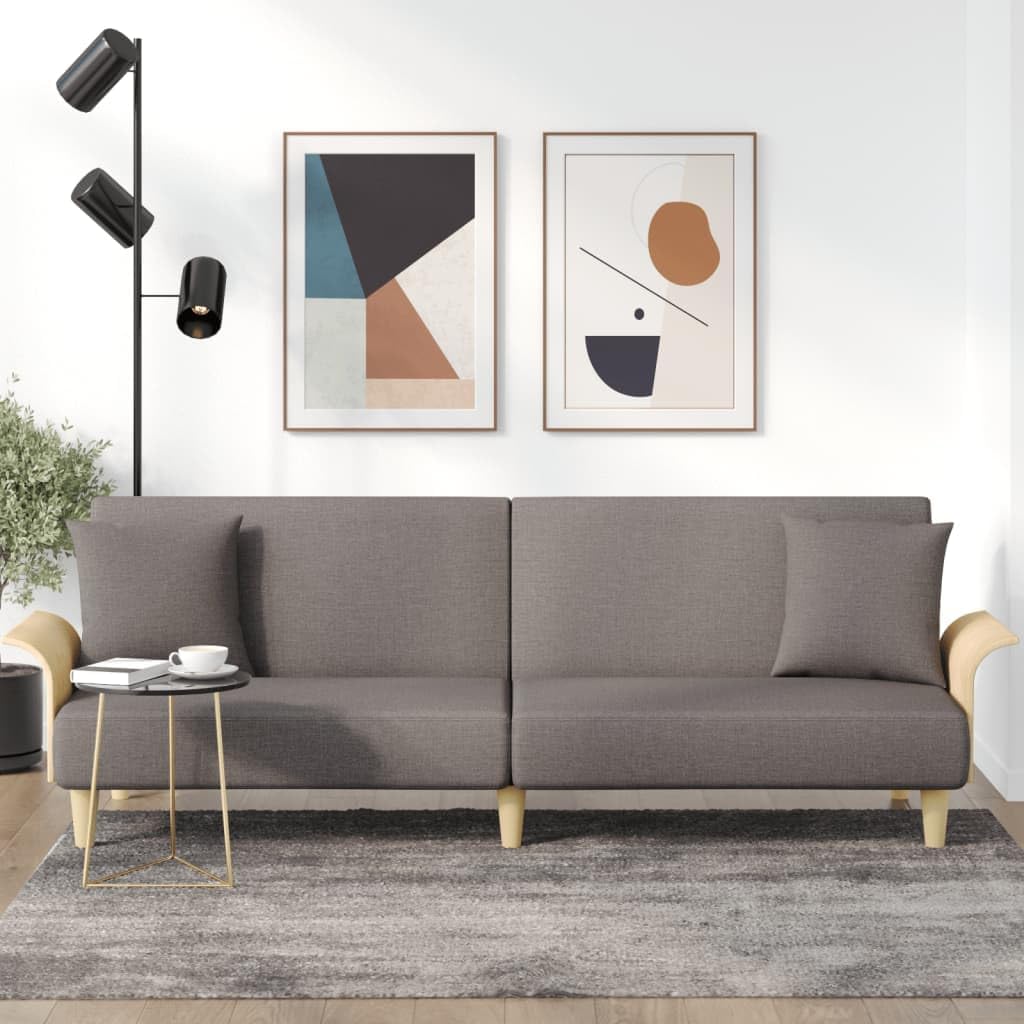Sofa, KKgypkn, 224 x 89 x 70 cm, Szary/Biały, regulowane oparcie